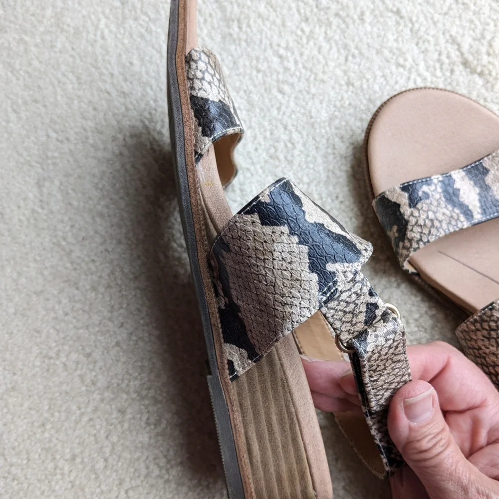 DR. SCHOLL’S Freeform Snakeskin Strap Sandals Women’s US 7.5M, EUC!!! - Picture 4 of 11